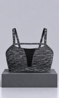 Bra Deportivo Victoria’s Secret Negro Jaspeado Talla M