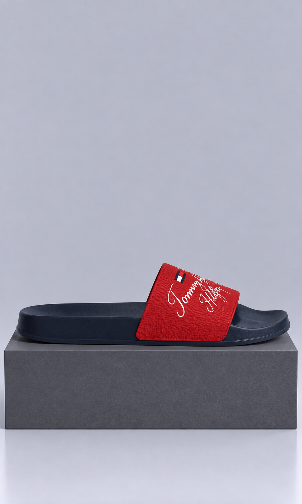 Sandalias Unisex Azul Marino y Rojo