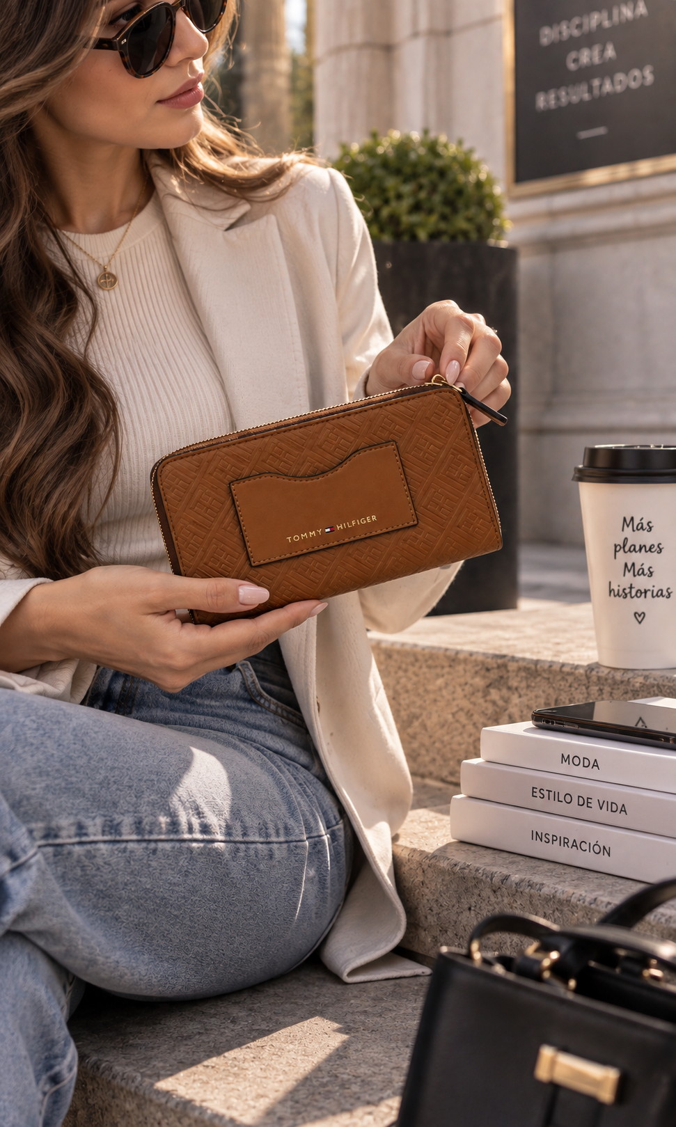 Cartera Tommy Hilfiger para Mujer con Bolsillo Externo