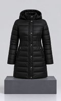 Chamarra Larga Guess para Mujer Negra