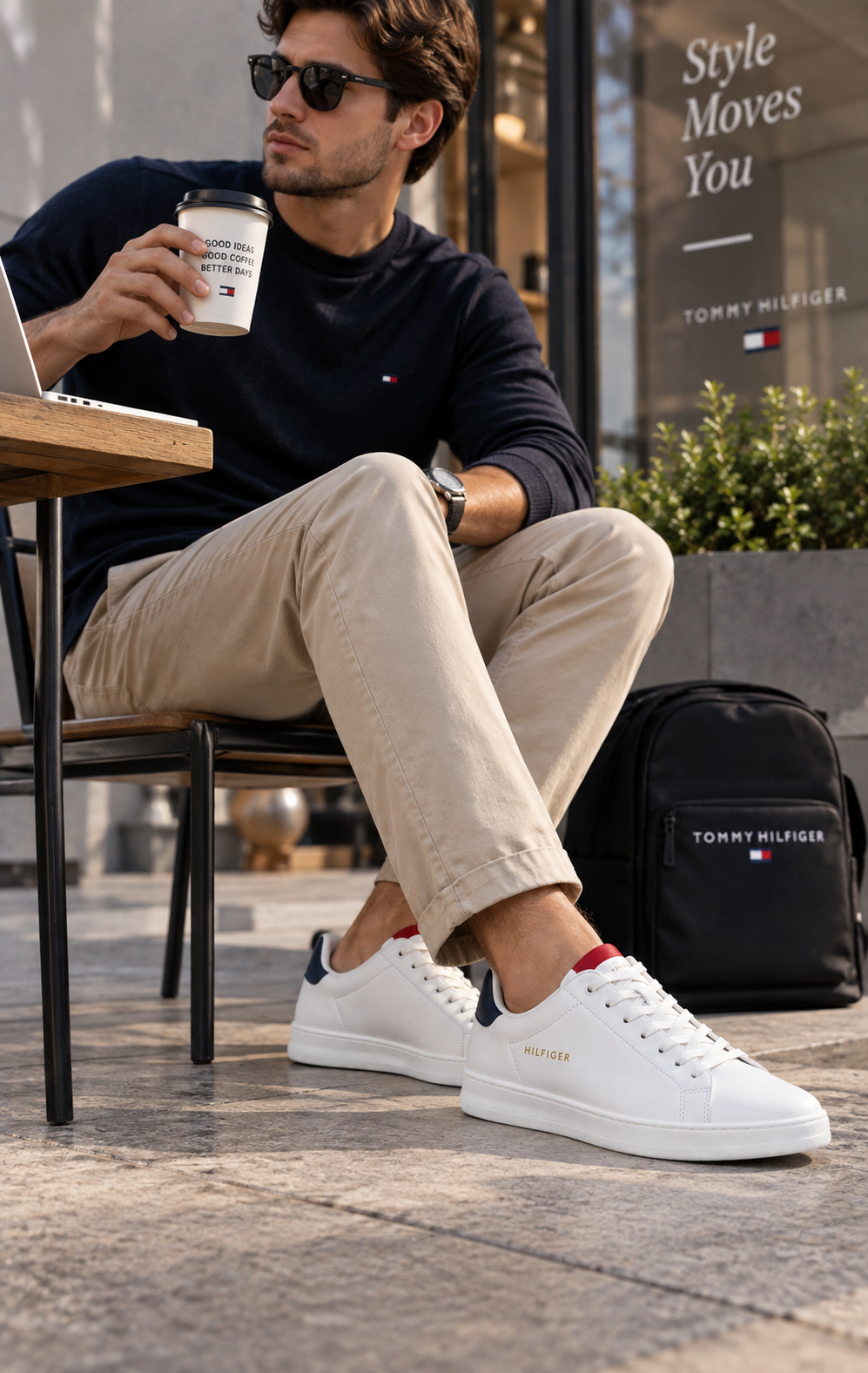 Tenis para Hombre Blancos Casuales y Semi Elegantes