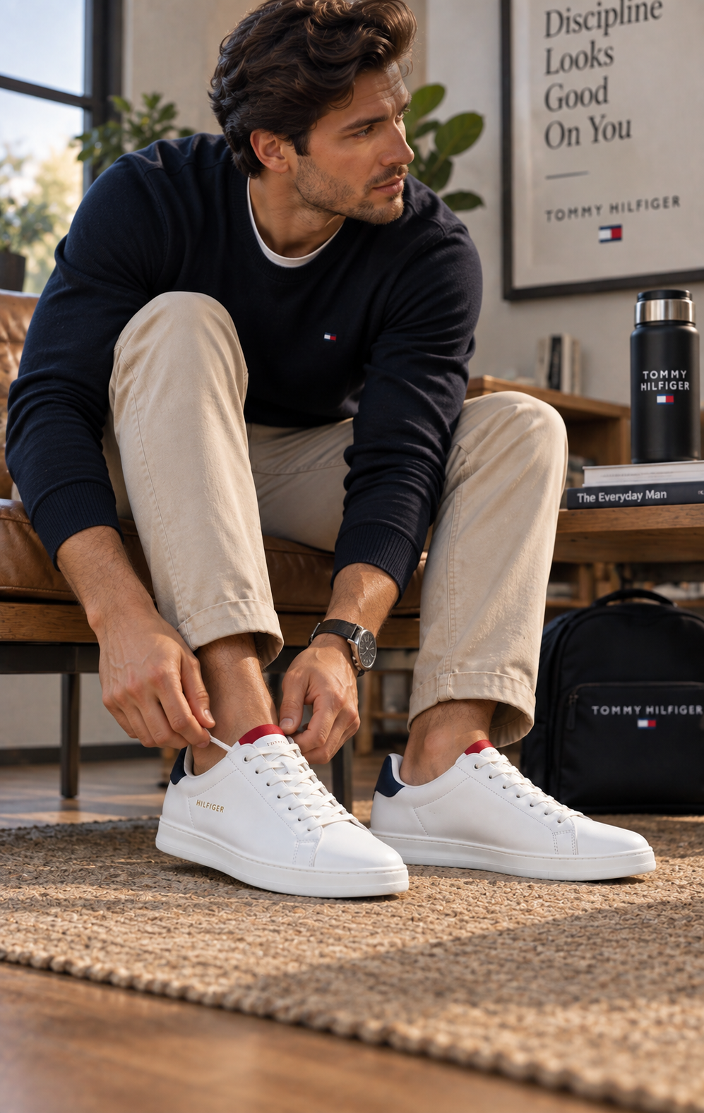 Tenis para Hombre Blancos Casuales y Semi Elegantes