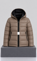 Chamarra Calvin Klein para Mujer Marrón Claro y Negra
