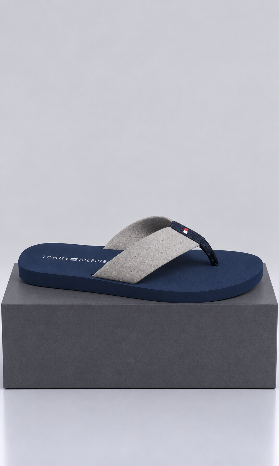 Sandalias para Hombre Azul con Tiras Grises