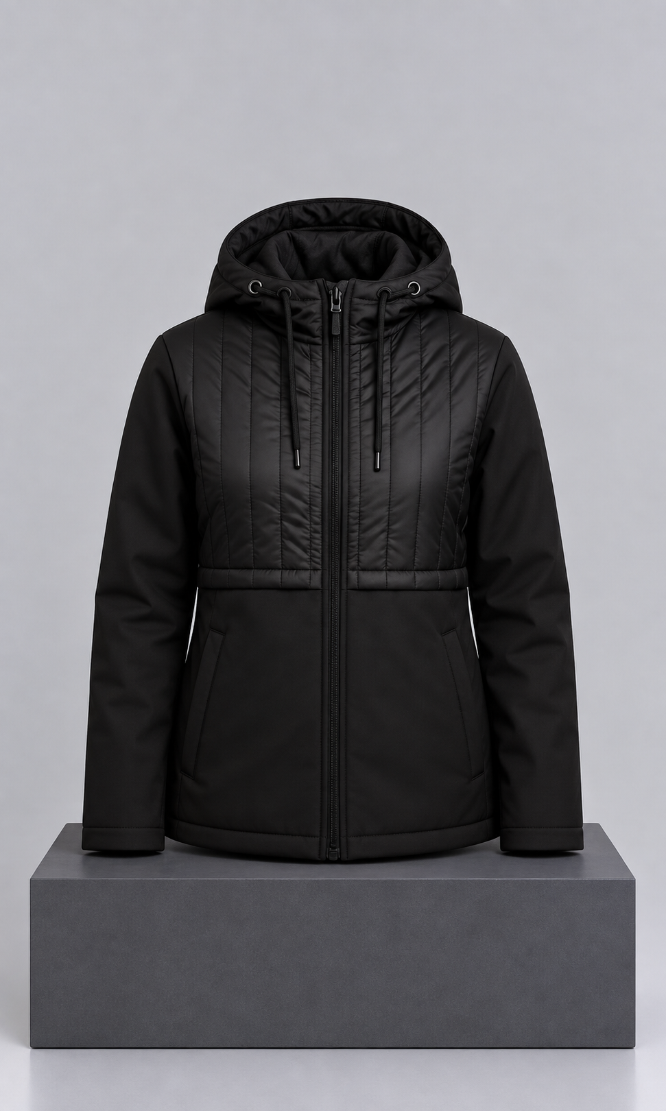 Chamarra Gabardina Guess Negra para Mujer