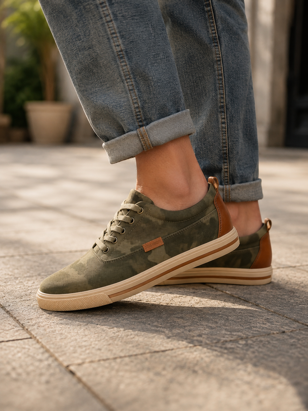 Tenis Steve Madden Camuflaje Militar Unisex
