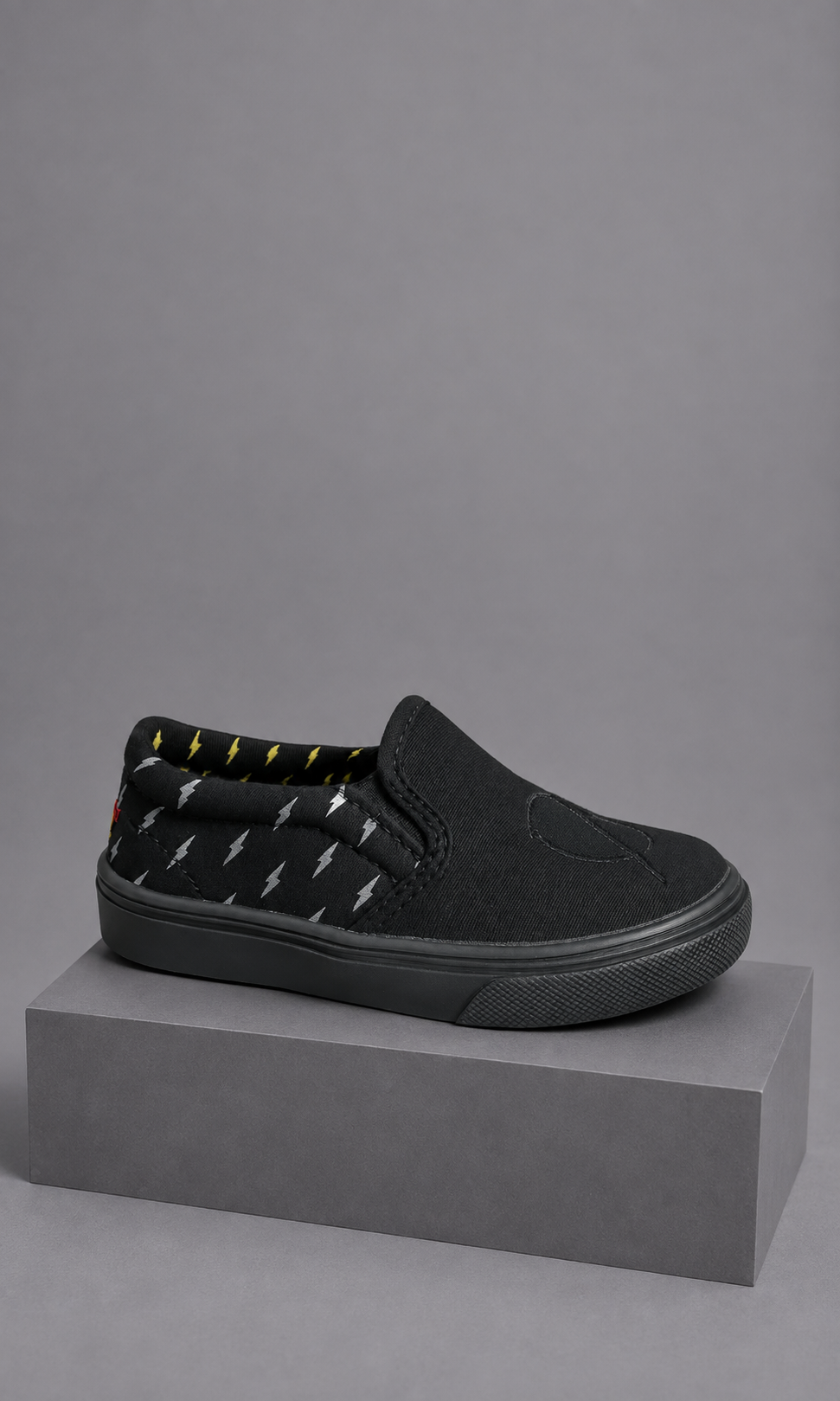 Tenis Flash Justice League para Niño Negros Slip-On Sin Cordones