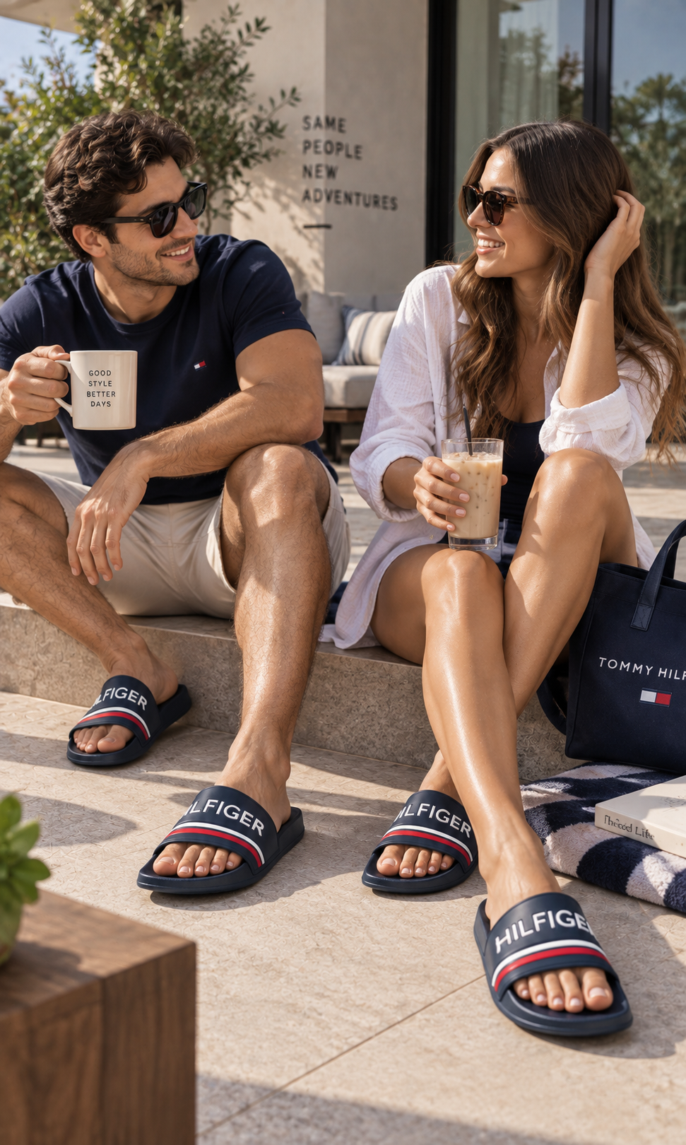 Sandalias Unisex Azul Marino Juveniles y Cómodas