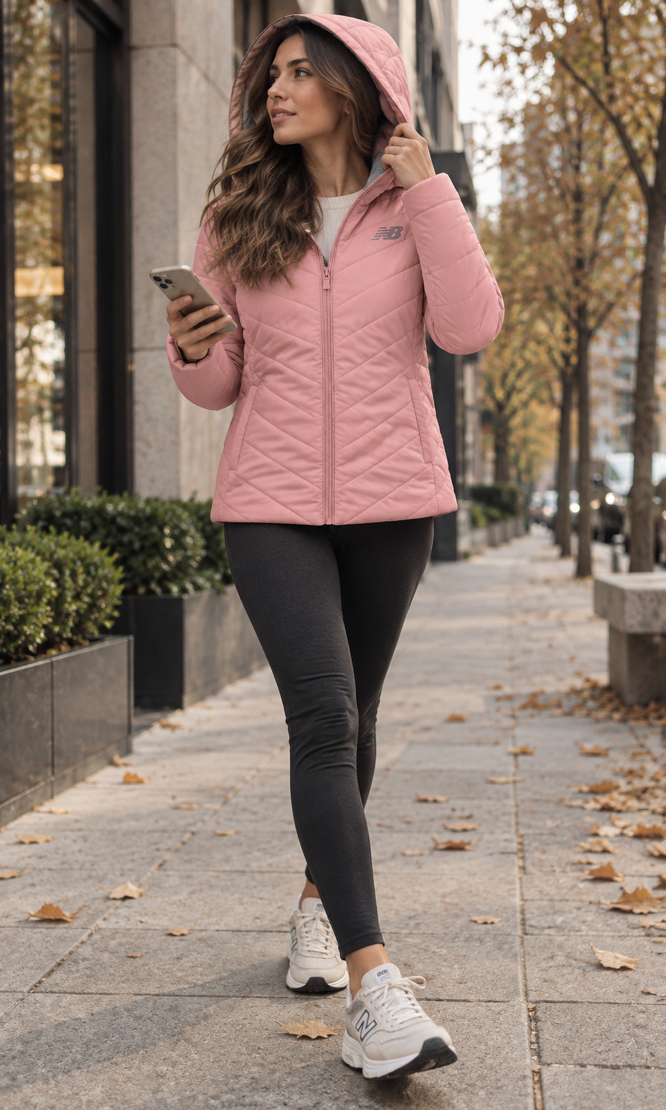 Chamarra New Balance para Mujer Rosa Ultra Ligera