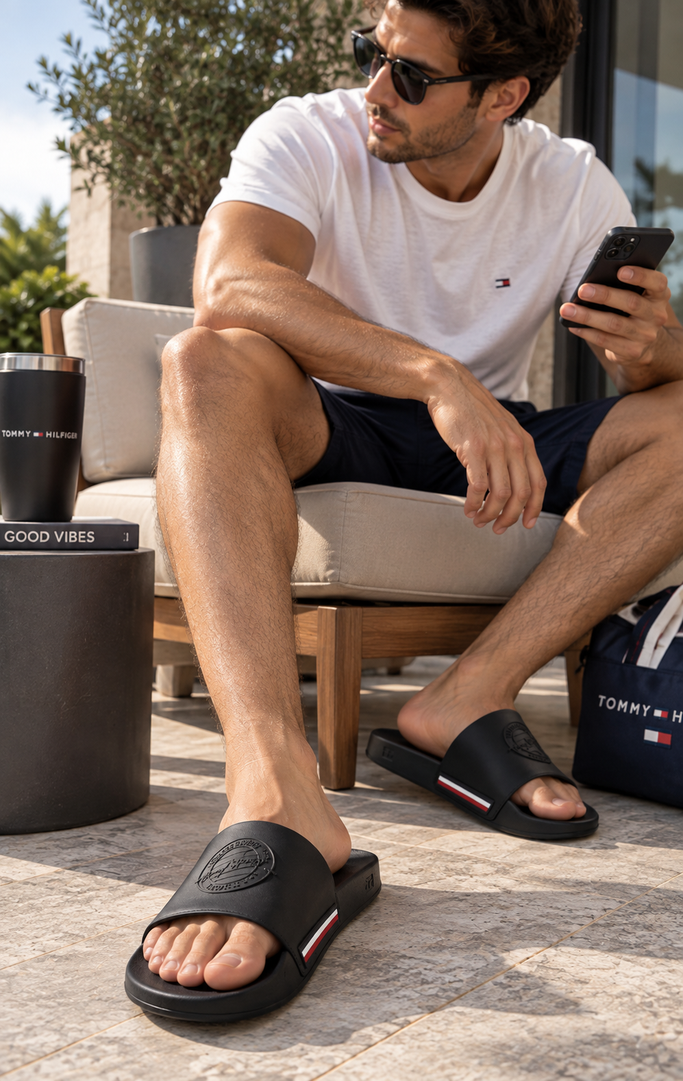 Sandalias para Hombre Azul Marino Cómodas y Modernas