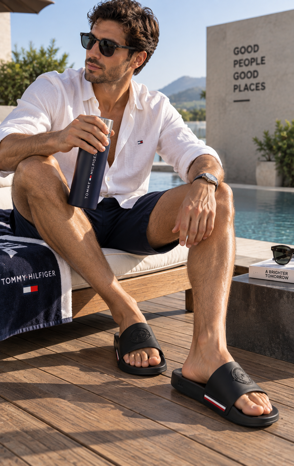 Sandalias para Hombre Azul Marino Cómodas y Modernas
