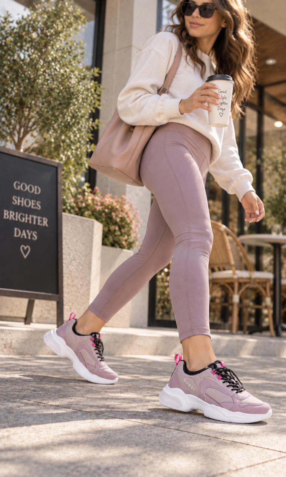 Tenis Guess Grises para Mujer GFLATCH Casuales y Urbanos