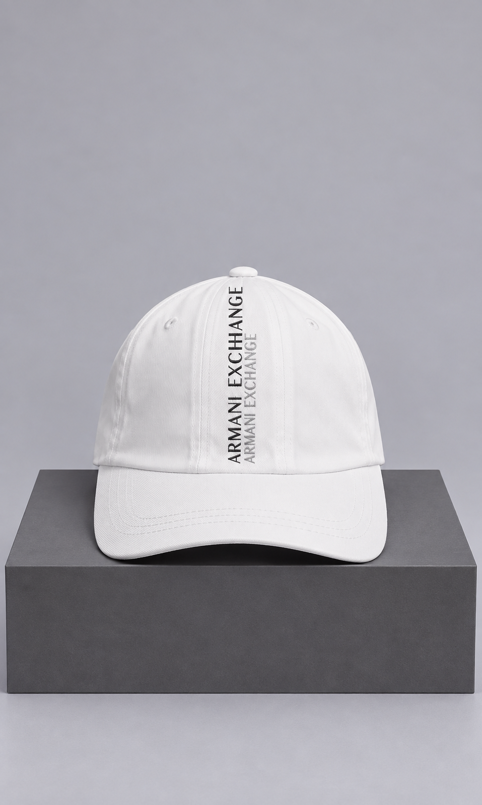 Gorra Armani Exchange Blanca para Hombre de Algodón
