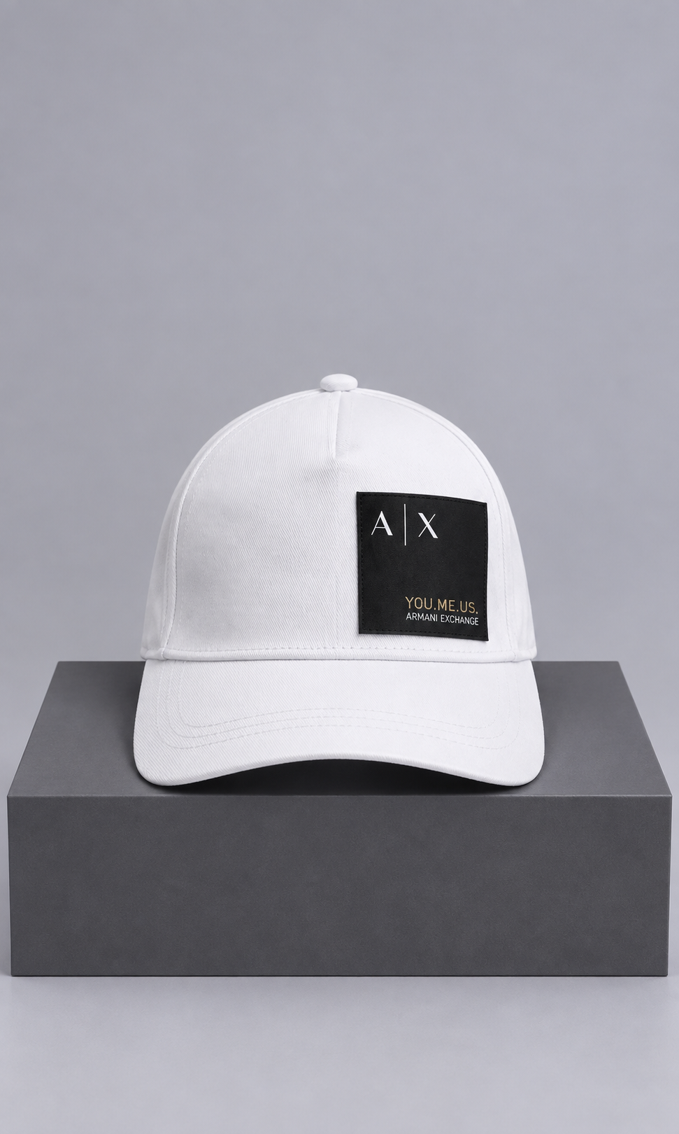 Gorra Armani Exchange Blanca para Hombre de Algodón
