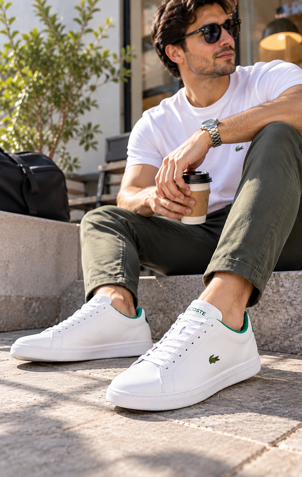 Tenis Lacoste Hydez 119 Unisex Blancos de Piel