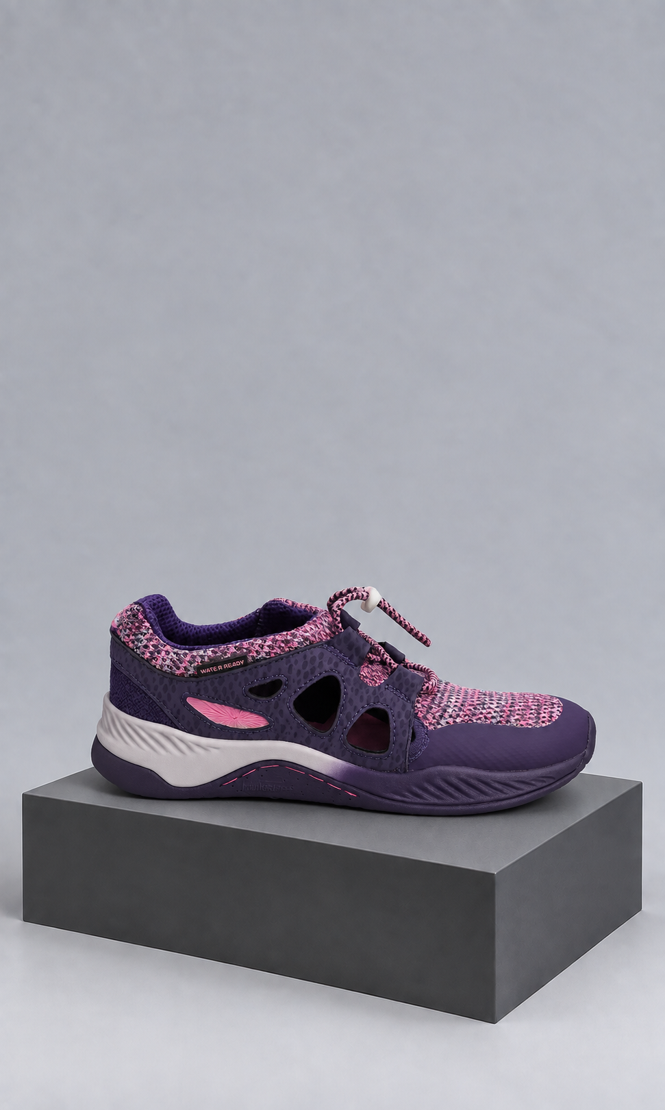 Sandalias Tenis Jambu KD para Niña Violeta Oscuro con Brillos 22 cm