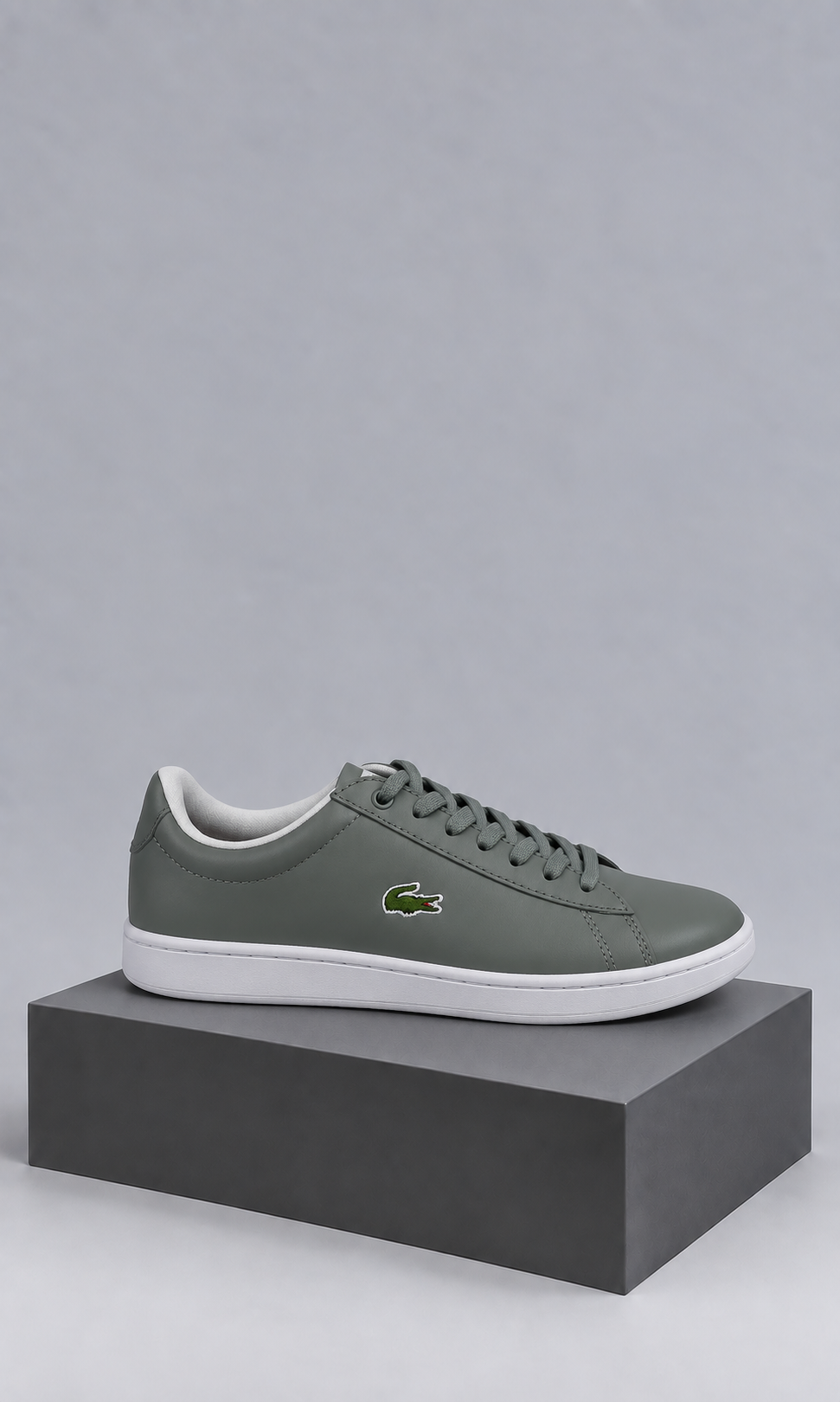 Tenis Lacoste para Hombre Grises de Piel Elegantes y Versátiles