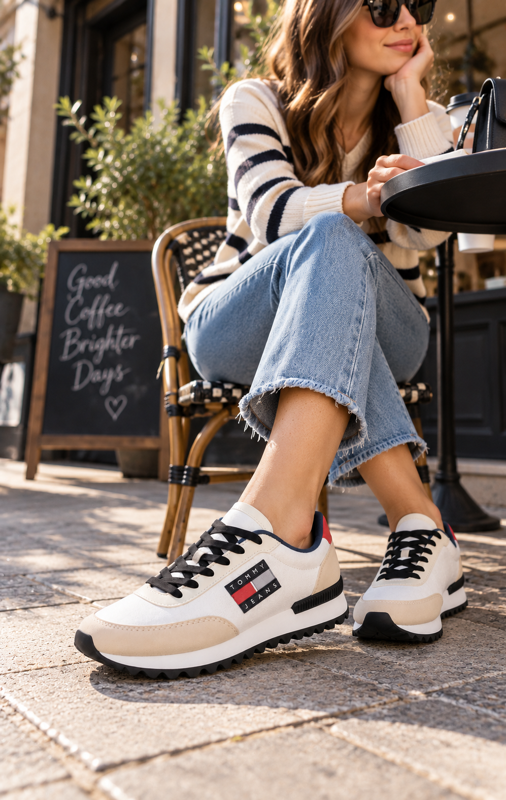 Tenis para Mujer XW02890100 Blancos, Beige y Negros