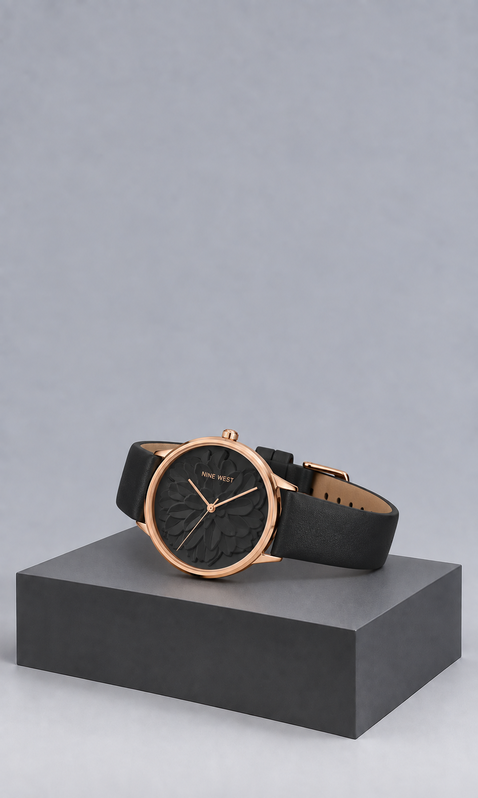 Reloj Nine West NW/2920RGBK Negro y Oro Rosado