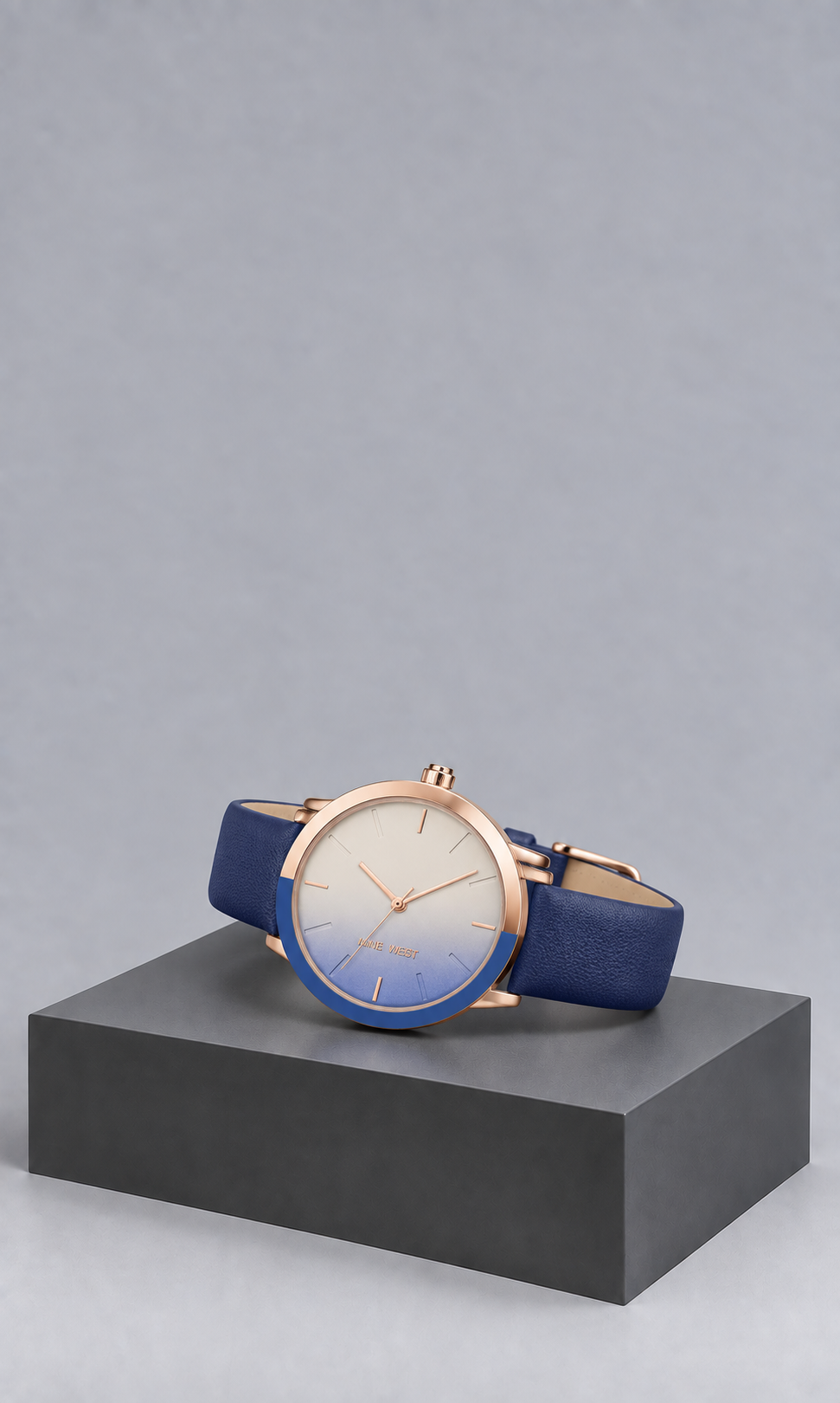 Reloj Nine West NW/2346RGBL Azul y Oro Rosado