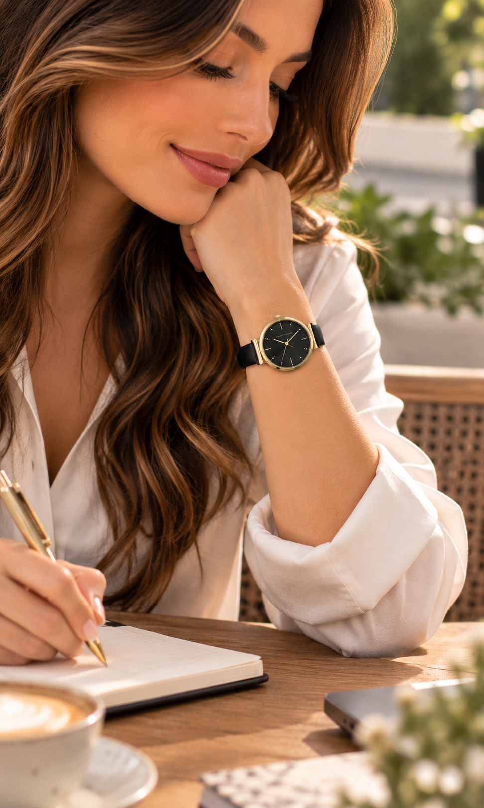 Reloj Armani Exchange AX5903 para Dama Negro y Dorado