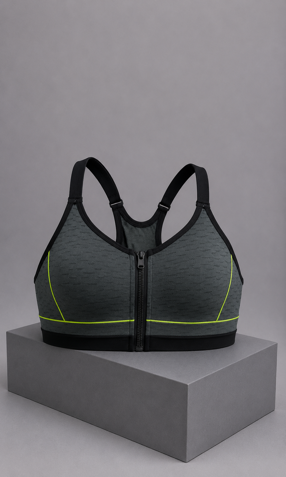 Bra Deportivo Victoria’s Secret Victoria Sport Verde Olivo con Verde Brillante y Negro