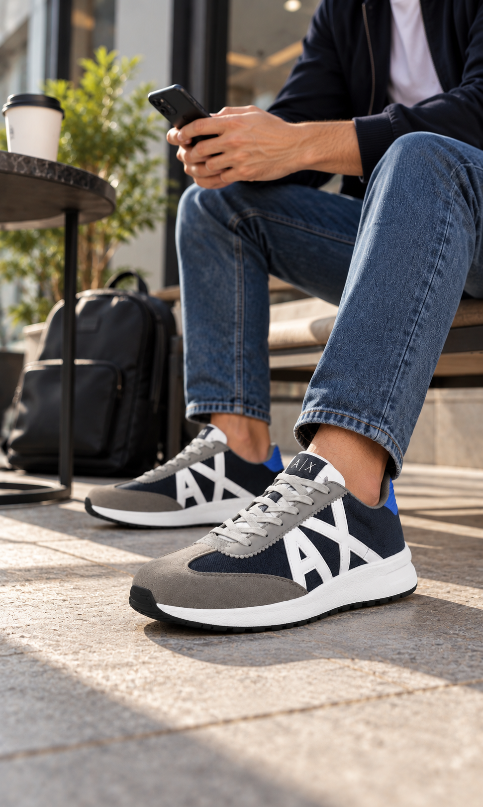 Tenis Armani Exchange XUX071 Gris