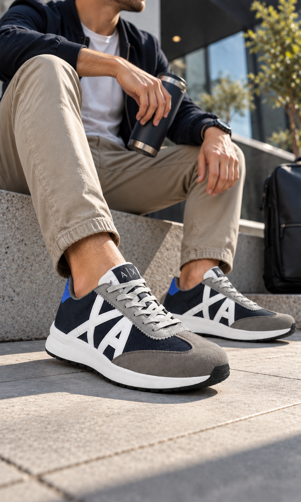 Tenis Armani Exchange XUX071 Gris