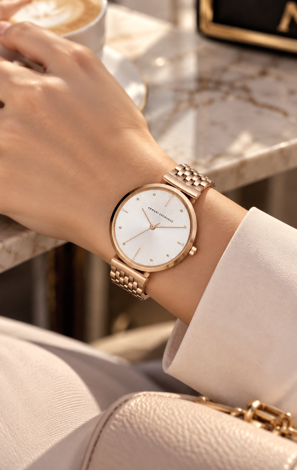 Reloj Armani Exchange AX5901 para Dama Dorado Rosado