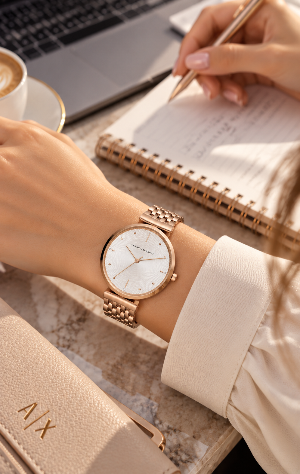 Reloj Armani Exchange AX5901 para Dama Dorado Rosado