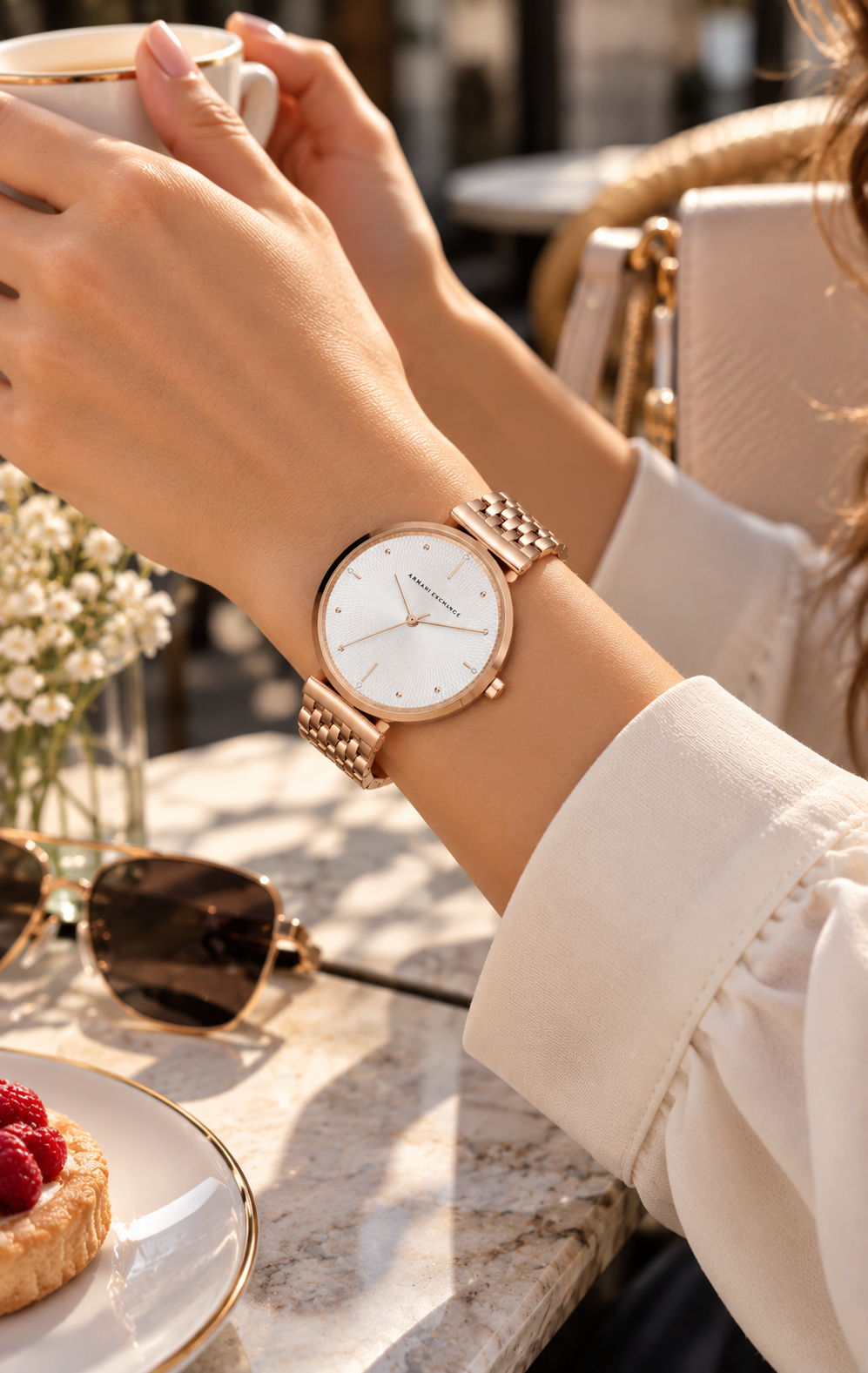 Reloj Armani Exchange AX5901 para Dama Dorado Rosado