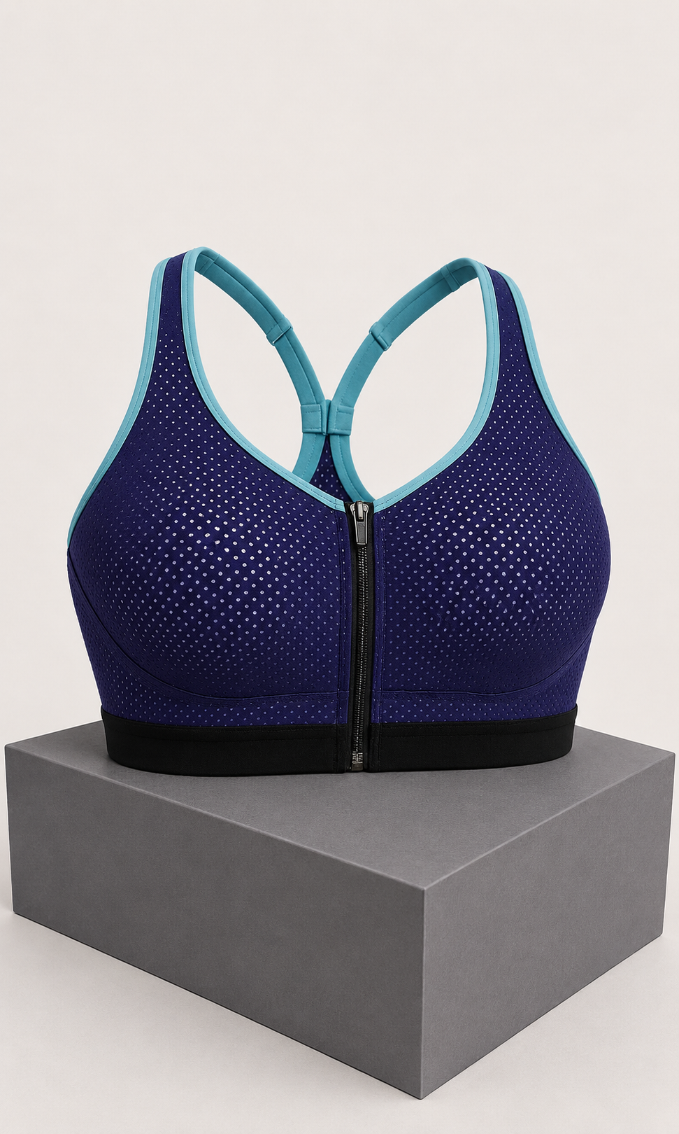 Bra Deportivo Victoria’s Secret VSX Sport 32D Violeta con Verde Aqua y Cierre