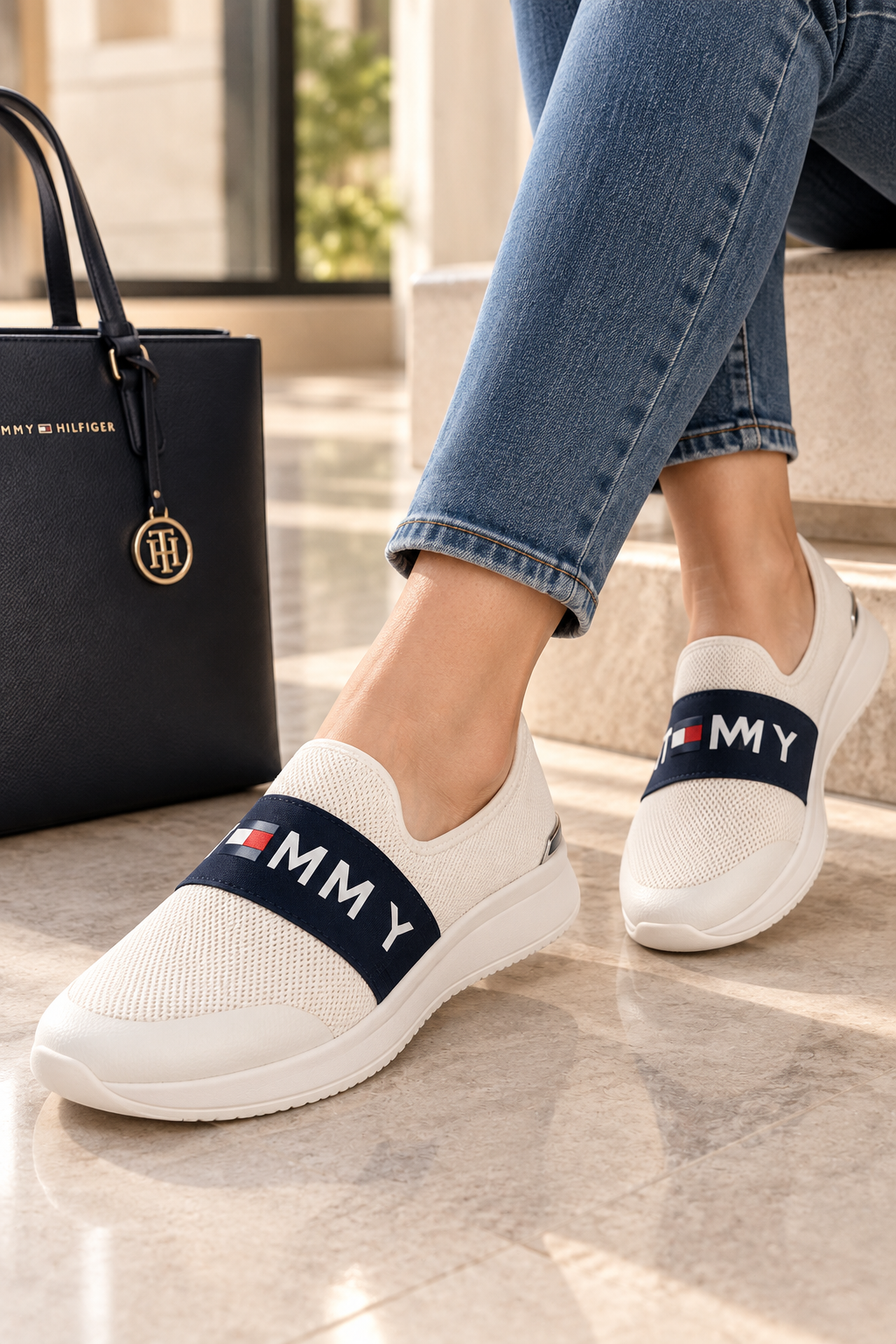 Tenis Tommy Hilfiger Rosin para Mujer Blancos