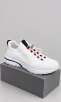 Tenis Tommy Hilfiger Unisex Blancos con Detalles en Rojo