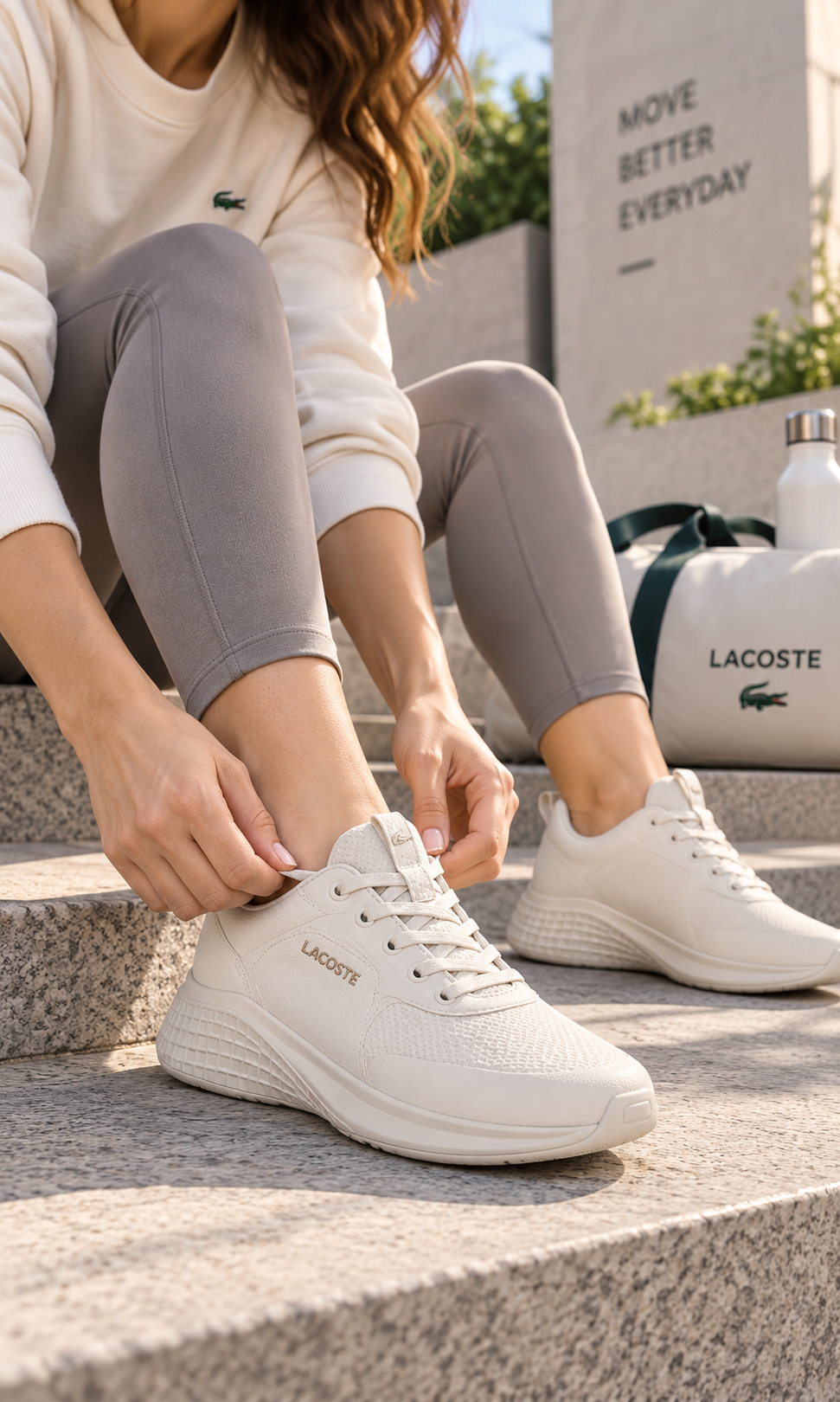 Tenis Lacoste Unisex Beige