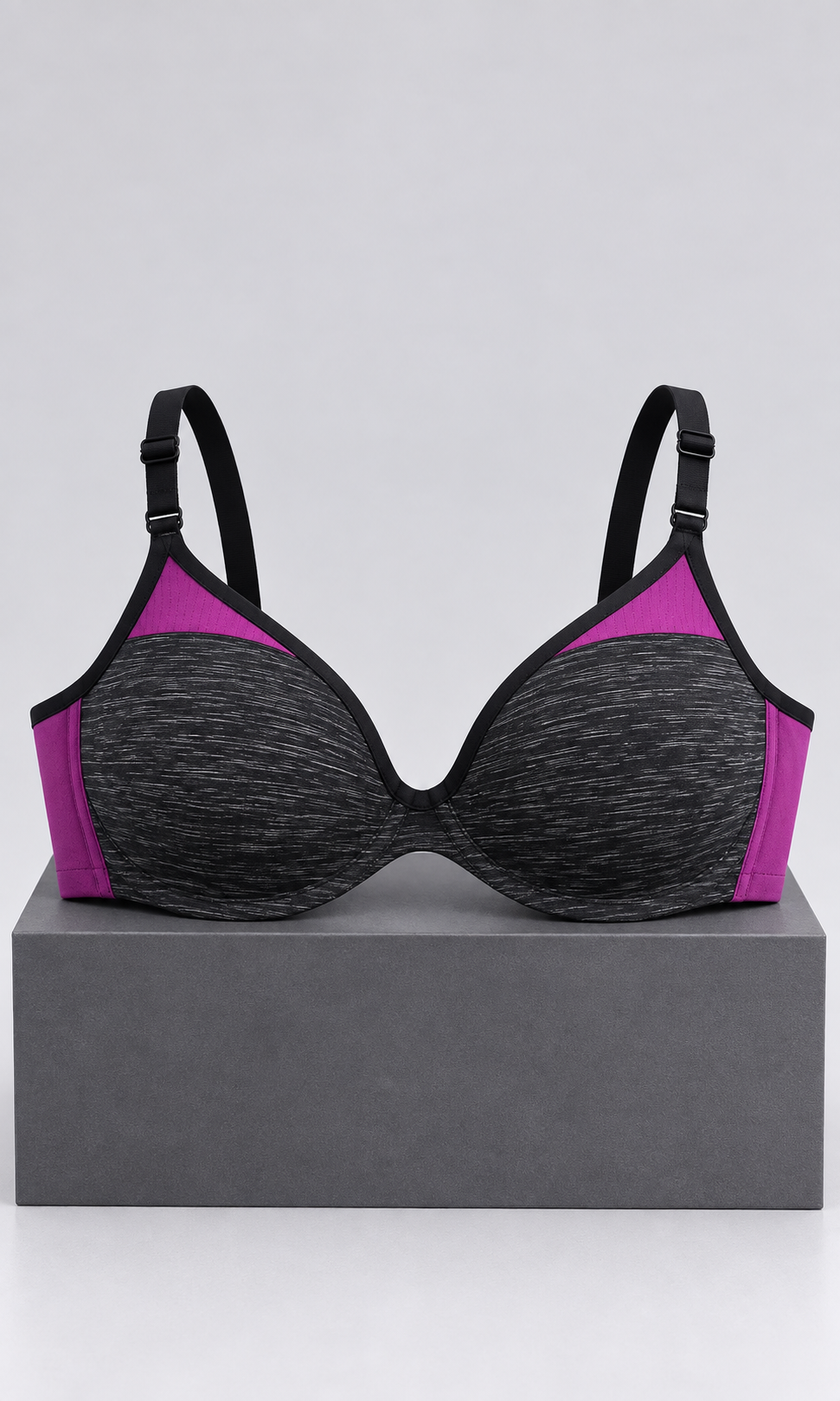 Brasier PINK by Victoria’s Secret 32DD Negro con Gris y Rosa