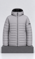 Chamarra Calvin Klein para Hombre Gris con Interior de Peluche