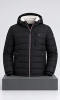 Chamarra Tommy Hilfiger para Hombre Negra con Capucha