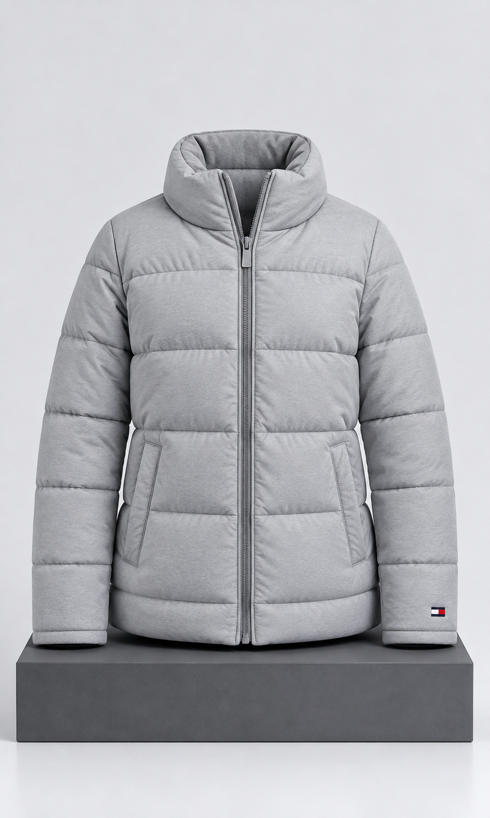 Chamarra para Mujer Gris Talla Mediana Acolchada