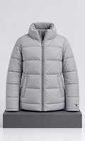 Chamarra para Mujer Gris Talla Mediana Acolchada