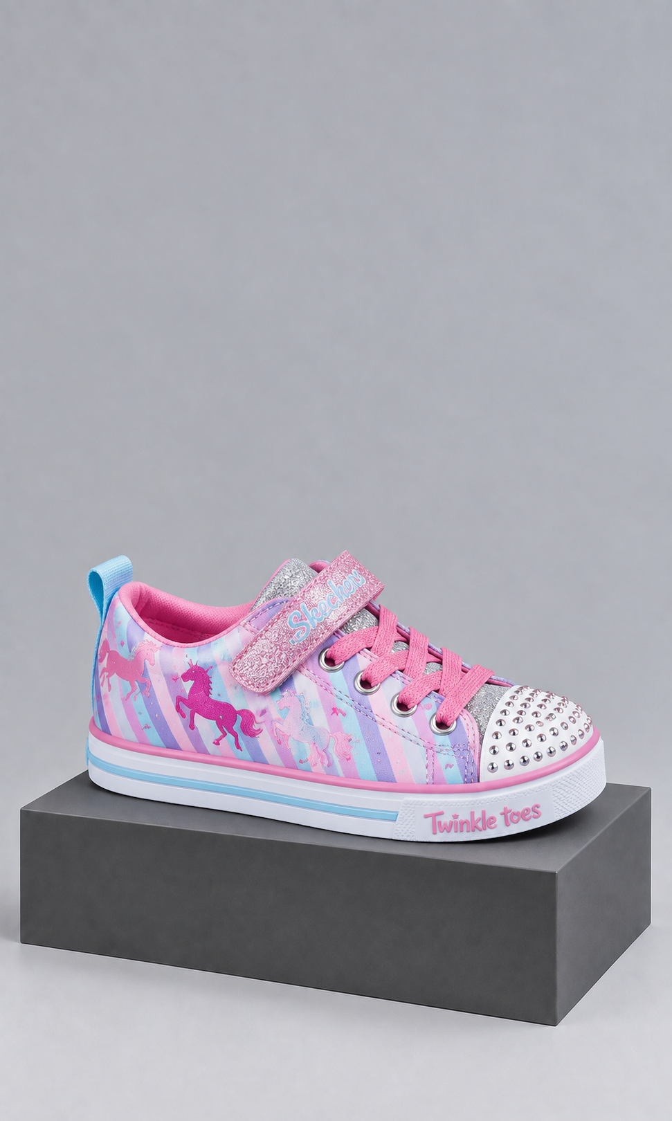 Tenis Twinkle Toes by Skechers Rosa y Azul con Brillos