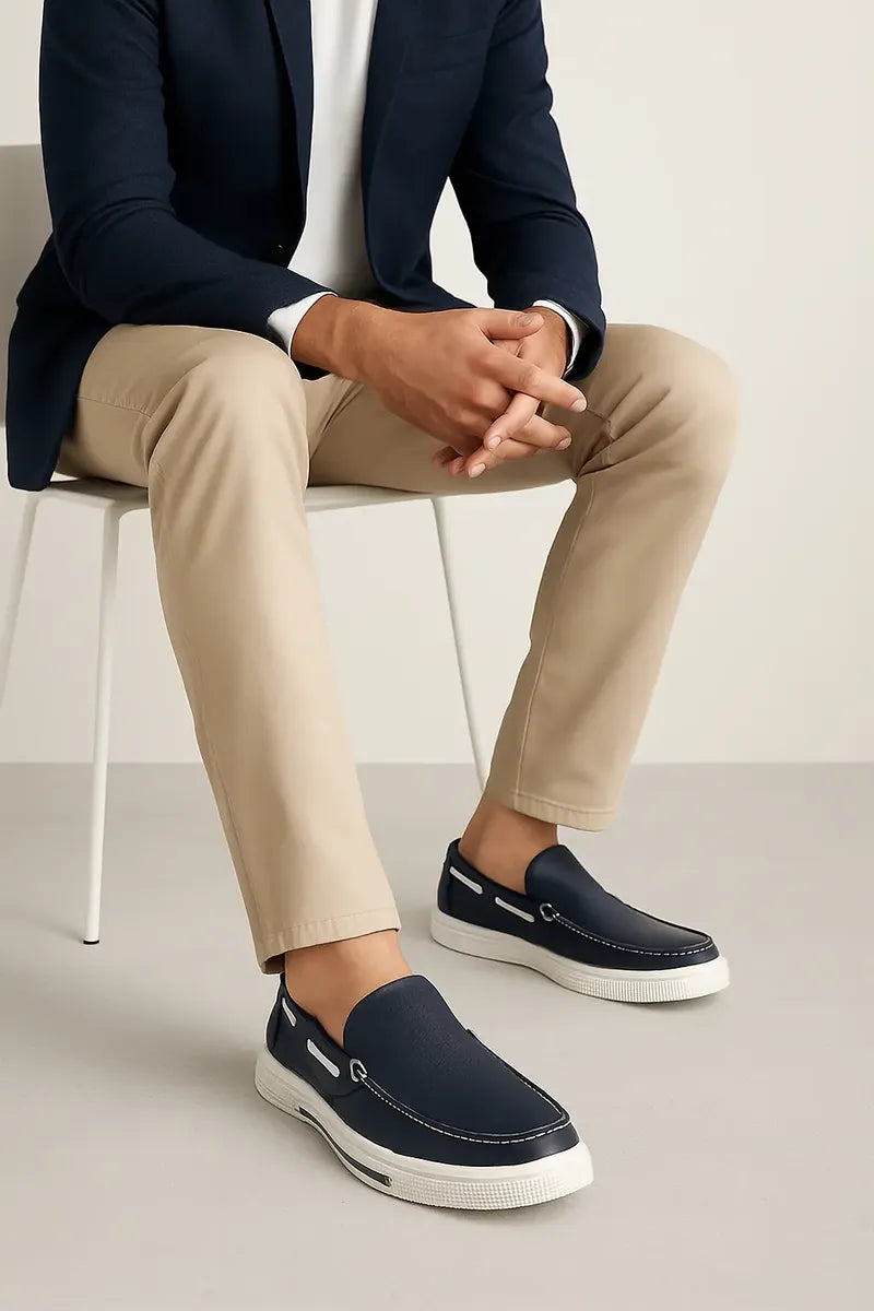 Zapato Náutico Kenneth Cole Reaction Ankir para Hombre Azul Marino