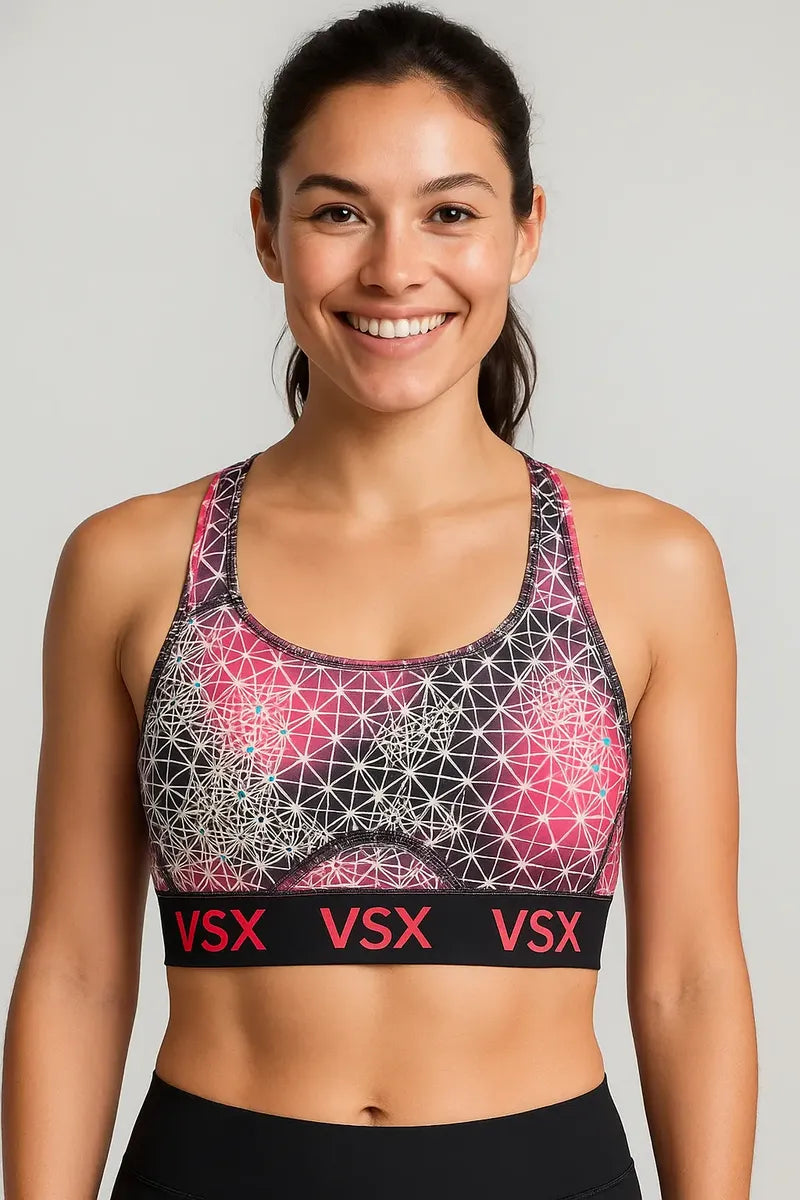 Bra Deportivo Victoria’s Secret Rojo y Negro Talla M