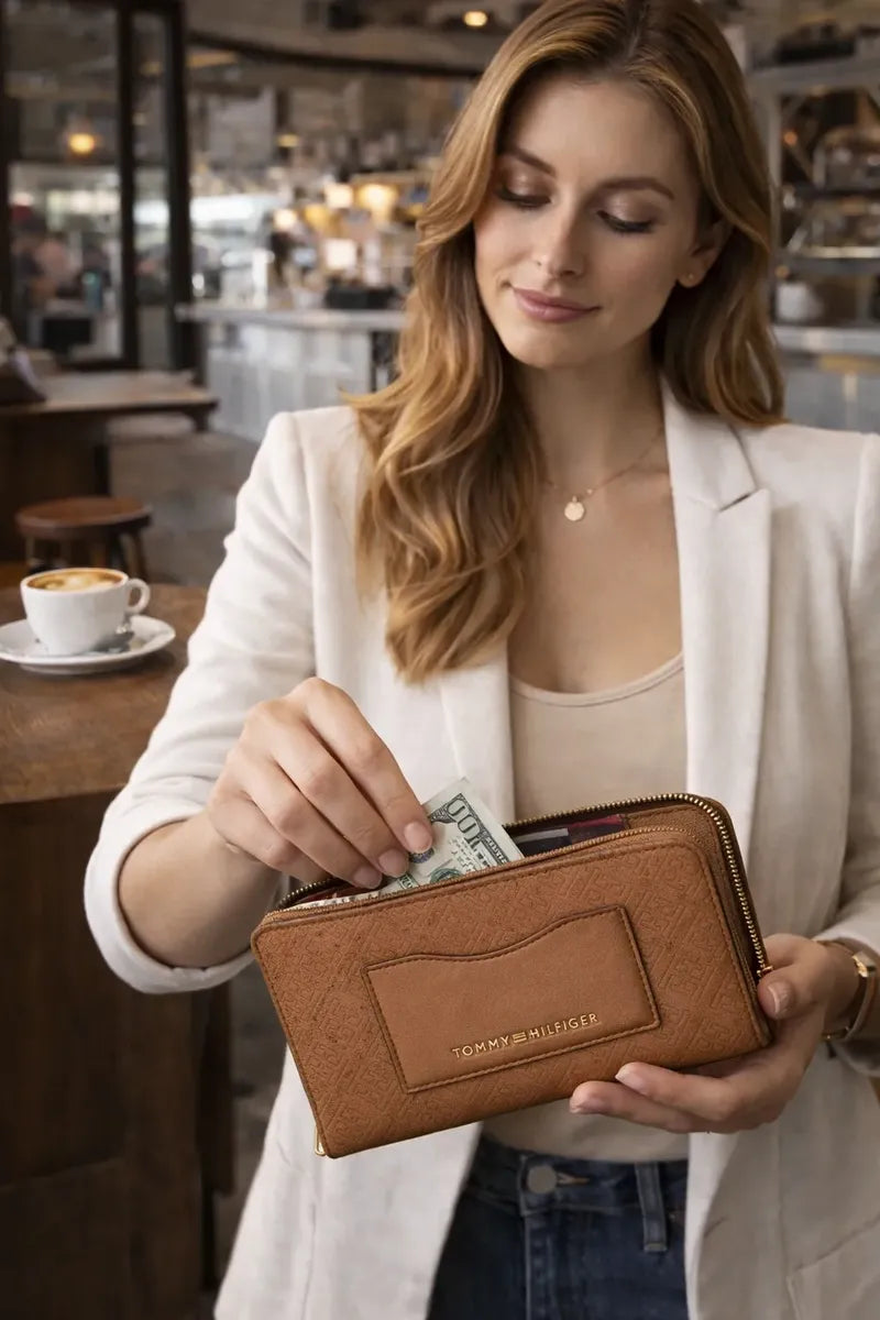 Cartera Tommy Hilfiger para Mujer con Bolsillo Externo