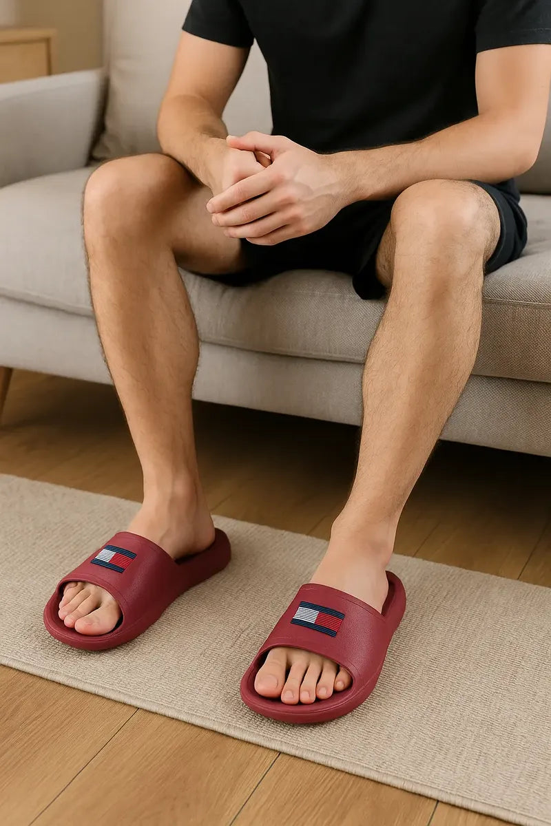 Sandalias para Hombre Rojas Cómodas y Modernas