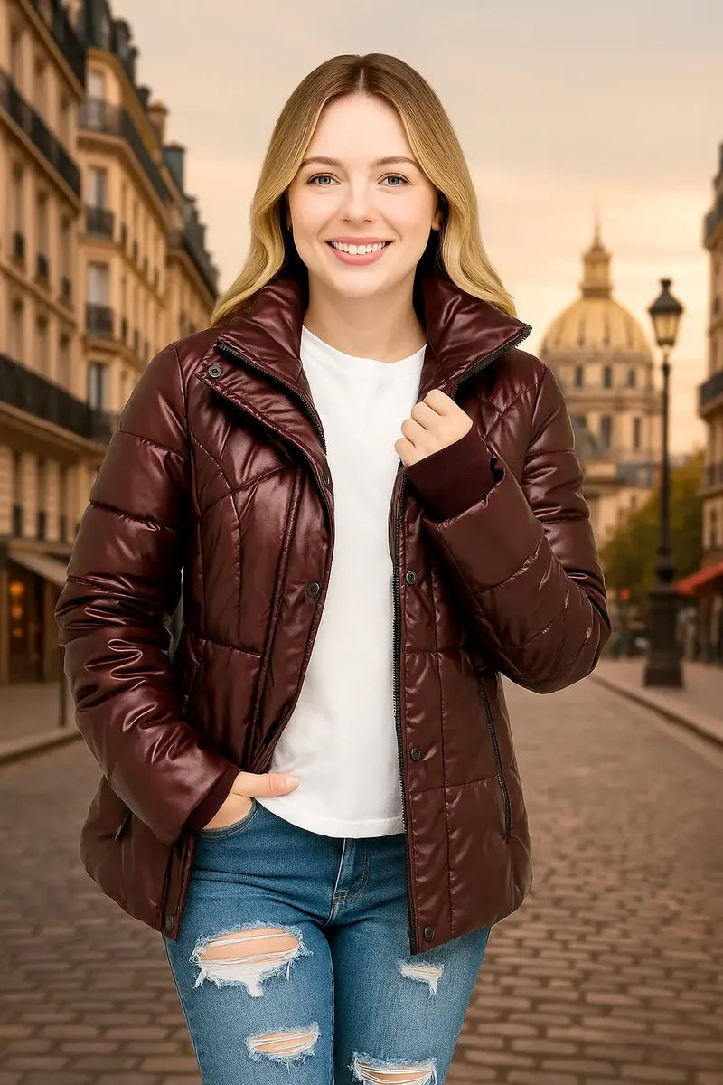 Chamarra Guess para Mujer Morada Talla XL