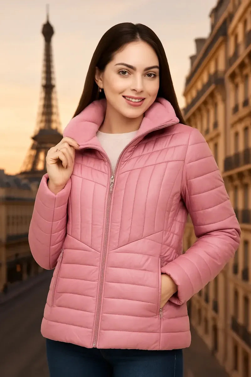 Chamarra Guess para Mujer Talla L Morado Claro Acolchada