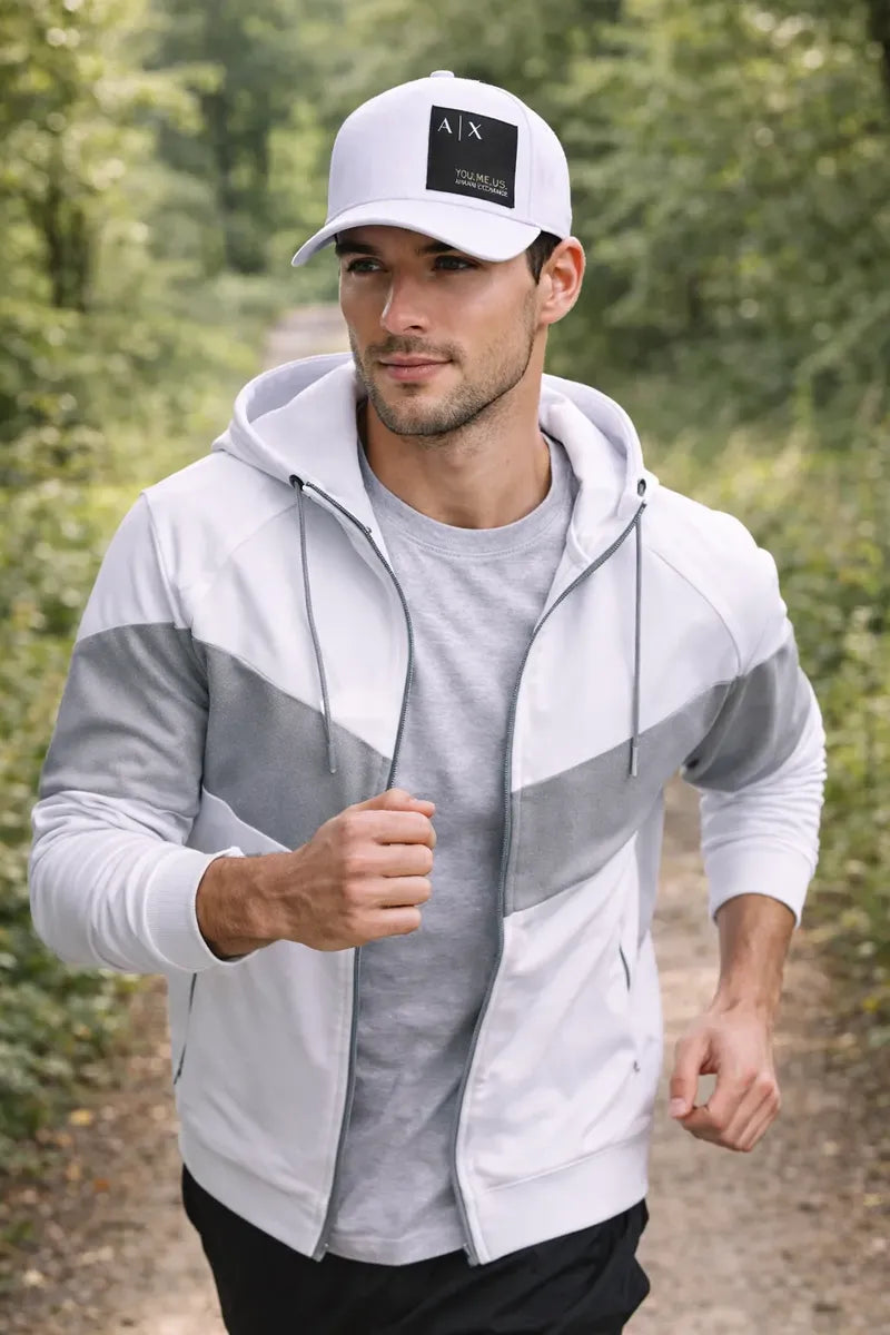 Gorra Armani Exchange Blanca para Hombre de Algodón