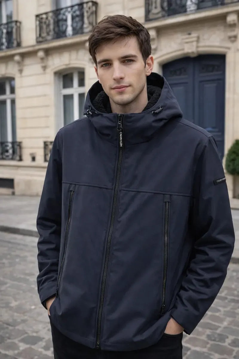 Chamarra Calvin Klein para Hombre Azul Marino