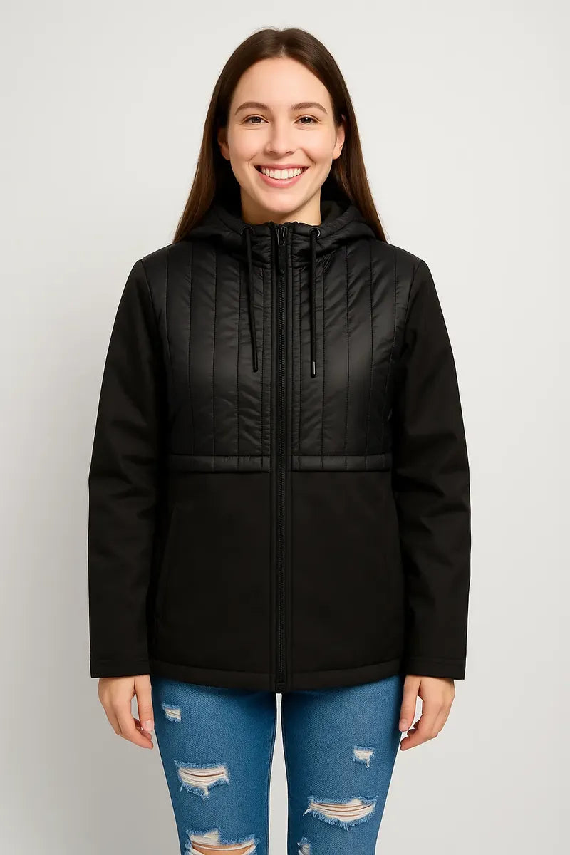 Chamarra Gabardina Guess Negra para Mujer